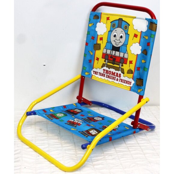 NEW 1999 Thomas The Train Beach Folding Chair Short Leg Low Kids Fabric Henry - Picture 1 of 10